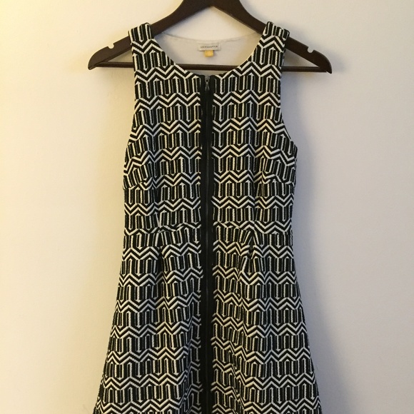 Anthropologie Tonnelle Zip-Front Dress- Black - Picture 2 of 4